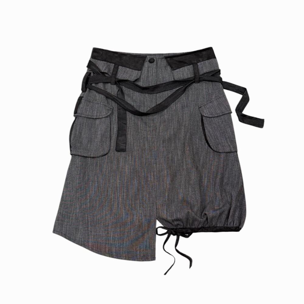 Vintage euro subversive grunge Filizzia gray asymmetrical cargo skirt Size 40